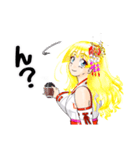 頑張る巫女お姉さんHG（個別スタンプ：29）
