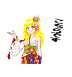 頑張る巫女お姉さんHG（個別スタンプ：30）