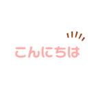 使える簡単なあいさつ 連絡編（個別スタンプ：1）