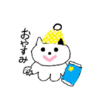 手書きどうぶつスタンプ(あいさつ)（個別スタンプ：3）