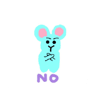 手書きどうぶつスタンプ(あいさつ)（個別スタンプ：11）