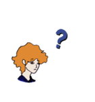 パーマを失敗した彼（個別スタンプ：25）