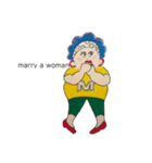 marry a woman（個別スタンプ：7）