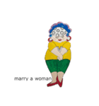 marry a woman（個別スタンプ：9）