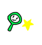 チェック虫メガネ（個別スタンプ：7）