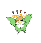 ふわふわのコザクラインコちゃんスタンプ（個別スタンプ：15）