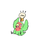ふわふわのコザクラインコちゃんスタンプ（個別スタンプ：31）