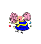 ふわふわのコザクラインコちゃんスタンプ（個別スタンプ：33）