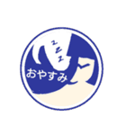 5色の女の子達のスタンプ（個別スタンプ：3）