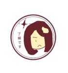5色の女の子達のスタンプ（個別スタンプ：10）