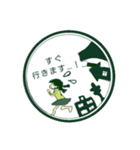 5色の女の子達のスタンプ（個別スタンプ：12）