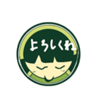 5色の女の子達のスタンプ（個別スタンプ：24）