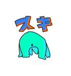 右斜め上が気になるうさぎ（個別スタンプ：16）