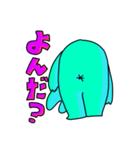 右斜め上が気になるうさぎ（個別スタンプ：18）