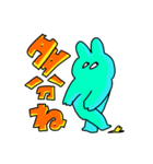 右斜め上が気になるうさぎ（個別スタンプ：30）