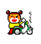 バイク好きなクマさん ドット絵バージョン（個別スタンプ：40）