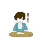 ジト目三角口系男子スタンプ（個別スタンプ：5）