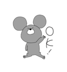 ちょっと煽り  てがきねずみ（個別スタンプ：1）