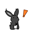 黒いウサギさん（個別スタンプ：7）