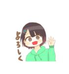 女の子スタンプ(*¨̮*)（個別スタンプ：2）