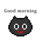 ドット絵 ねこ と 英語 English（個別スタンプ：3）