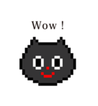 ドット絵 ねこ と 英語 English（個別スタンプ：8）