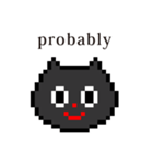 ドット絵 ねこ と 英語 English（個別スタンプ：19）