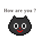 ドット絵 ねこ と 英語 English（個別スタンプ：22）