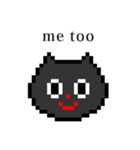 ドット絵 ねこ と 英語 English（個別スタンプ：26）