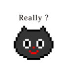 ドット絵 ねこ と 英語 English（個別スタンプ：33）