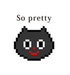 ドット絵 ねこ と 英語 English（個別スタンプ：34）