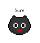 ドット絵 ねこ と 英語 English（個別スタンプ：36）