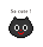 ドット絵 ねこ と 英語 English（個別スタンプ：37）