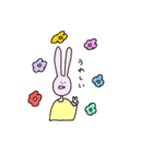 ずっと口が空いてるうさぎ（個別スタンプ：1）
