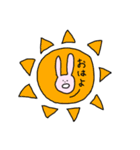 ずっと口が空いてるうさぎ（個別スタンプ：9）