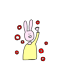 ずっと口が空いてるうさぎ（個別スタンプ：20）