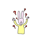 ずっと口が空いてるうさぎ（個別スタンプ：21）