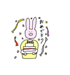 ずっと口が空いてるうさぎ（個別スタンプ：26）