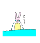 ずっと口が空いてるうさぎ（個別スタンプ：33）