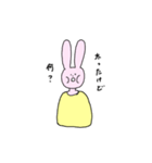 ずっと口が空いてるうさぎ（個別スタンプ：35）