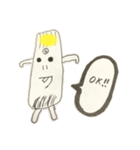 【らっきょうくん】日常会話で使うひとこと（個別スタンプ：4）