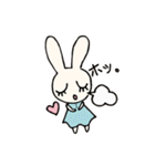 こびとちゃんとうさぎのかわいいスタンプ（個別スタンプ：1）