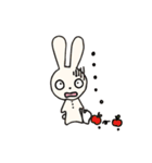 こびとちゃんとうさぎのかわいいスタンプ（個別スタンプ：3）