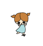 こびとちゃんとうさぎのかわいいスタンプ（個別スタンプ：4）