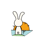 こびとちゃんとうさぎのかわいいスタンプ（個別スタンプ：6）