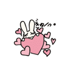 こびとちゃんとうさぎのかわいいスタンプ（個別スタンプ：24）