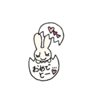 こびとちゃんとうさぎのかわいいスタンプ（個別スタンプ：29）