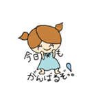 こびとちゃんとうさぎのかわいいスタンプ（個別スタンプ：34）