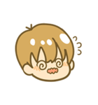 A君（A君と彼の猫）（個別スタンプ：1）