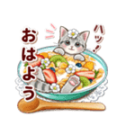 やさしい猫のポップアップ 8☆猫の日記念（個別スタンプ：1）